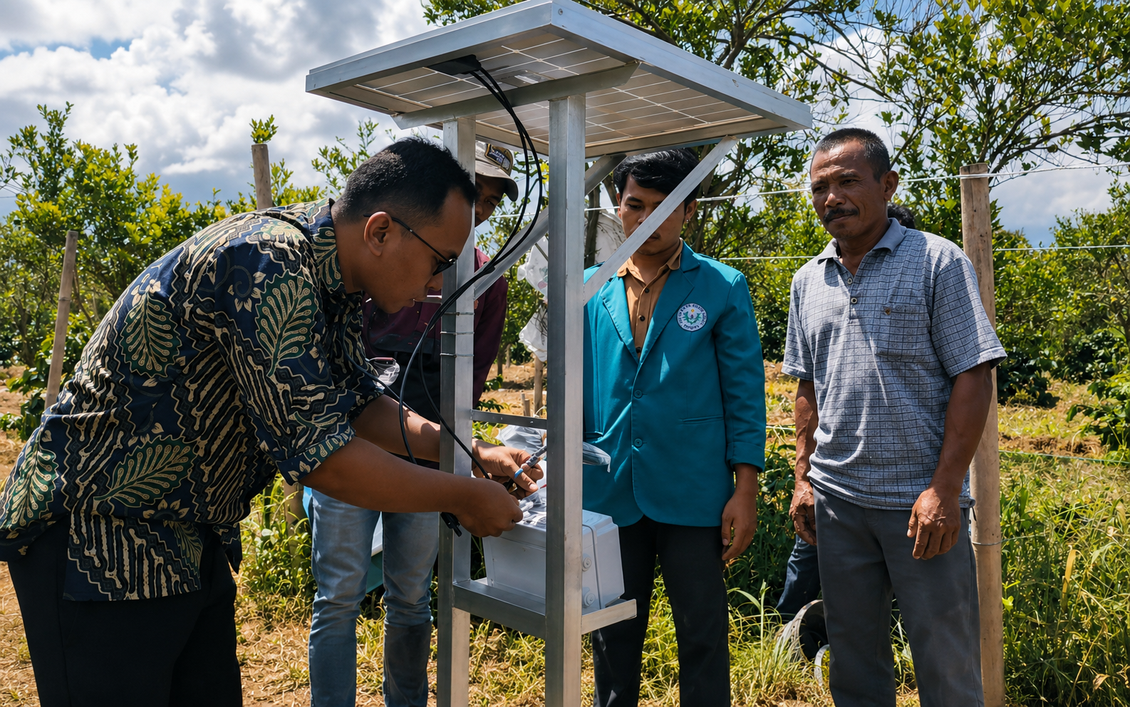 Instalasi dan Pendampingan Teknis AWS Berbasis IoT untuk Perkebunan Kopi, foto 1