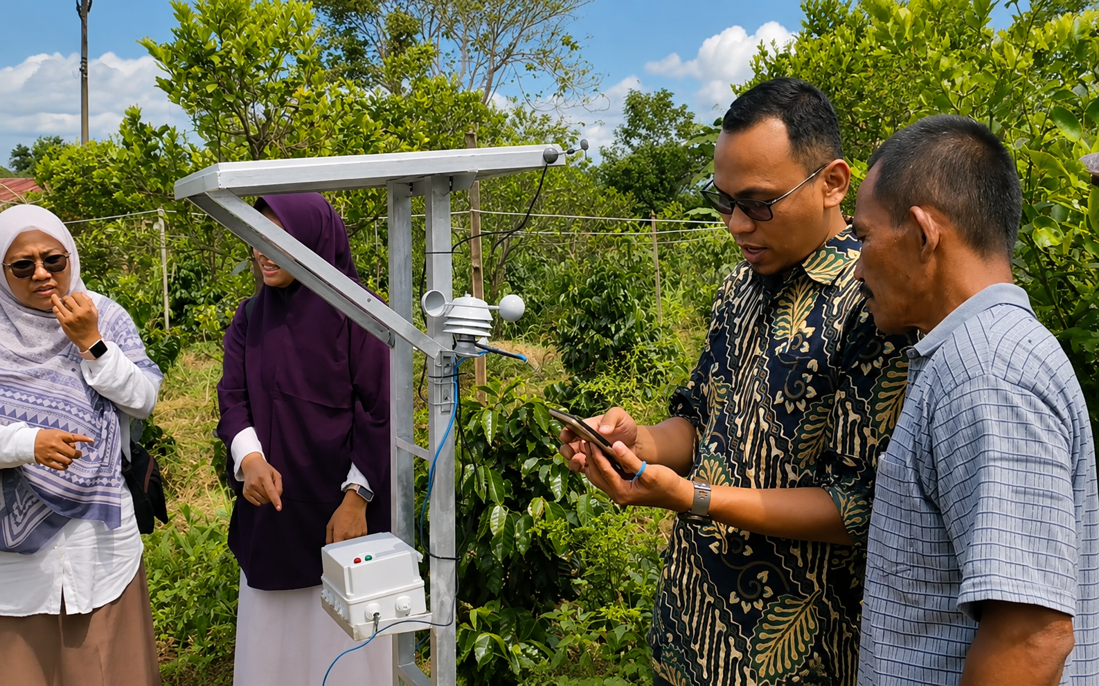 Instalasi dan Pendampingan Teknis AWS Berbasis IoT untuk Perkebunan Kopi, foto 2