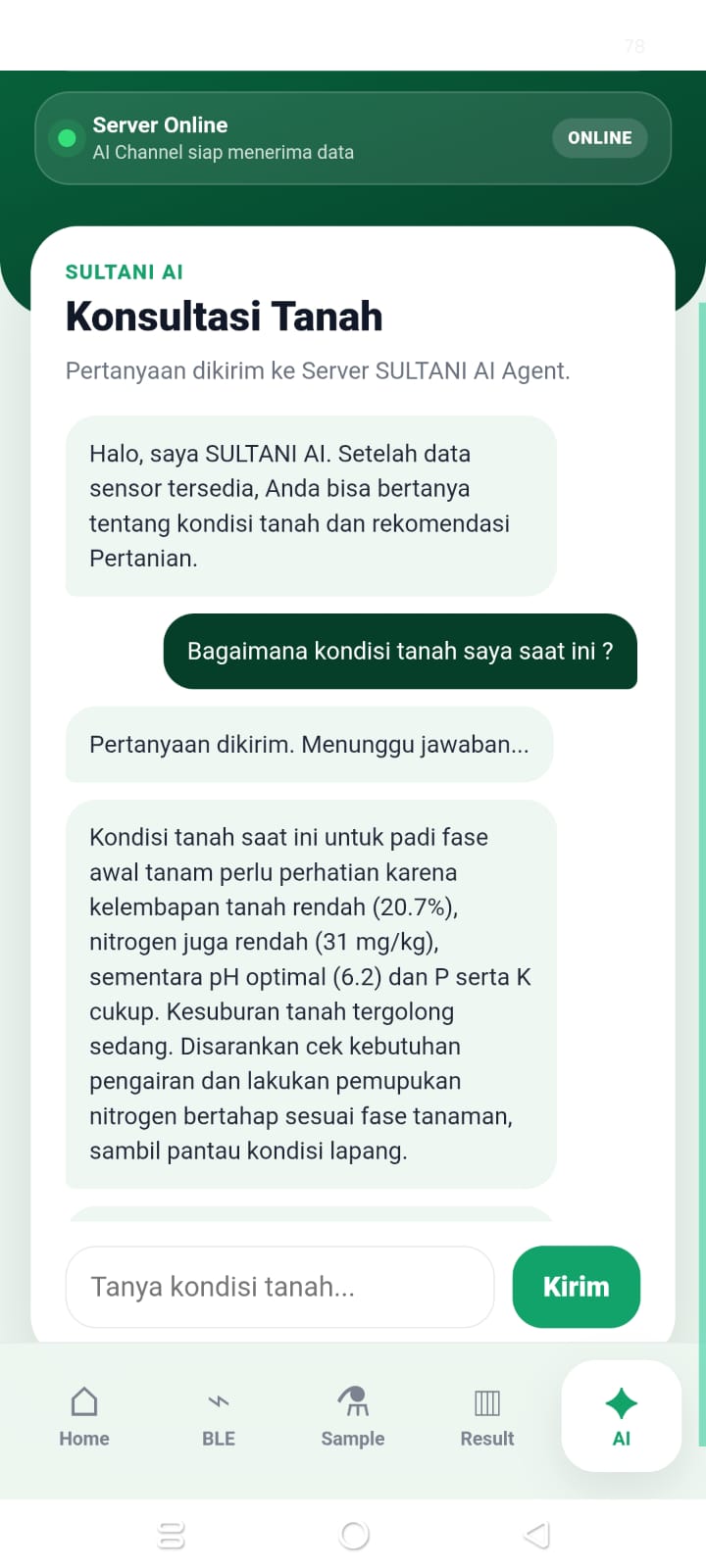 SULTANI Smart NPK — Agricultural AI Agent Berbasis MQTT, RAG & Sensor Tanah, gambar 4